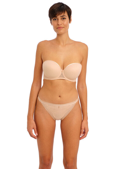 Nude Lace Moulded Underwired Multiway Bra With Removable Straps