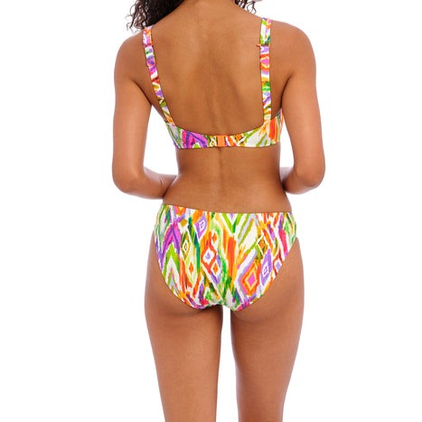 Tusan Beach Bikini Top by Freya, Multi Print, Plunge Bikini