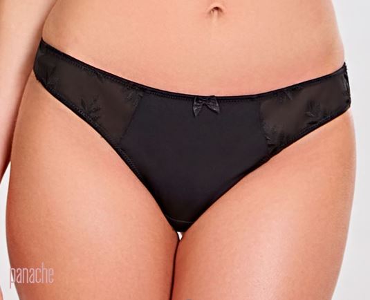 Underwear for Her, Panties, Stringi Panache TANGO 9099 Thong Black Black