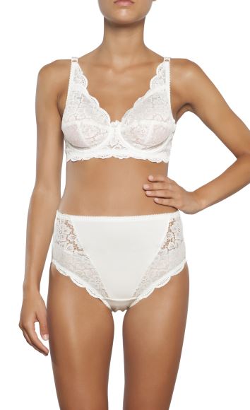 Lily Lace Full Cup Bra - White